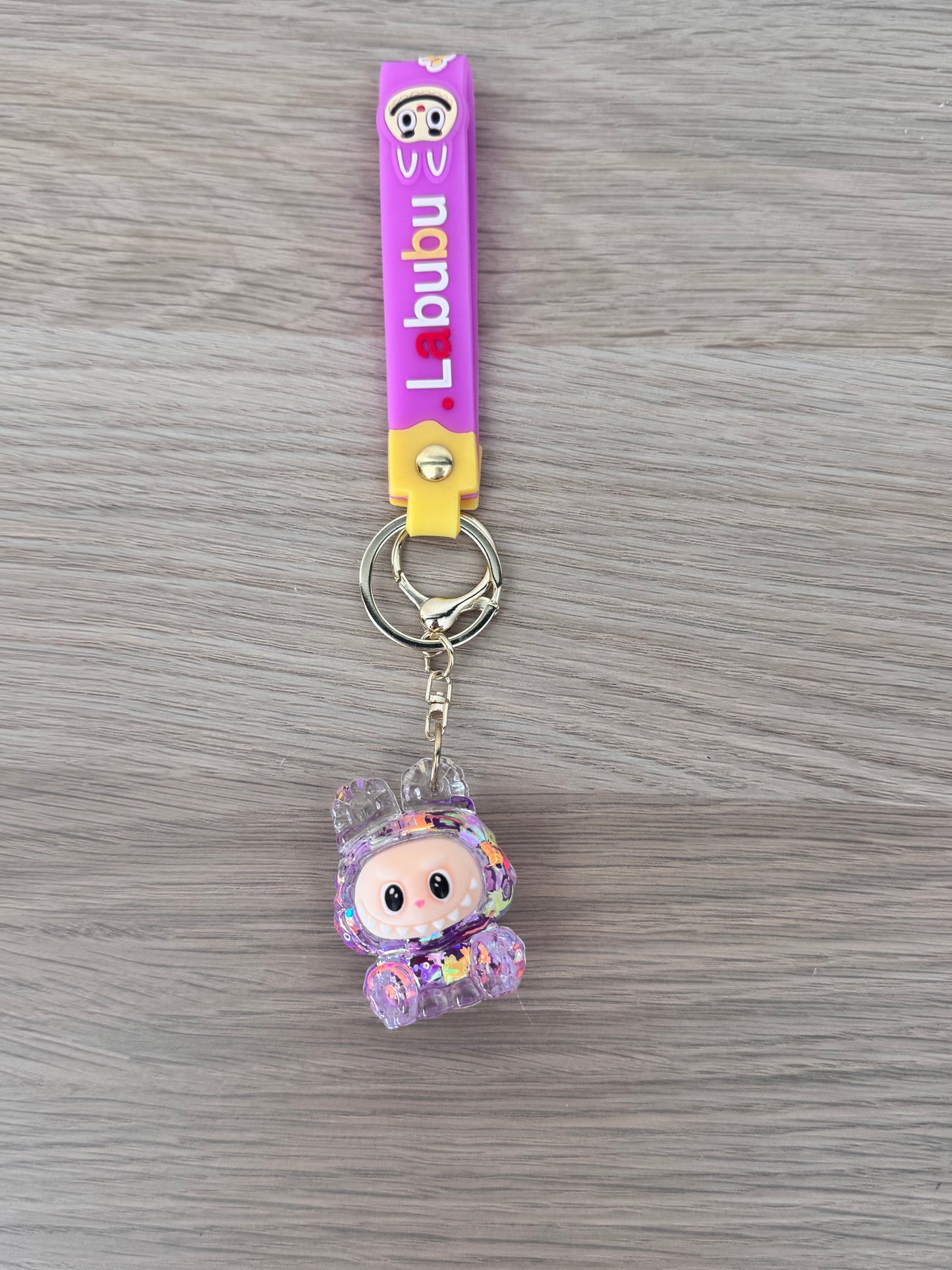 Porte clé Labubu paillettes