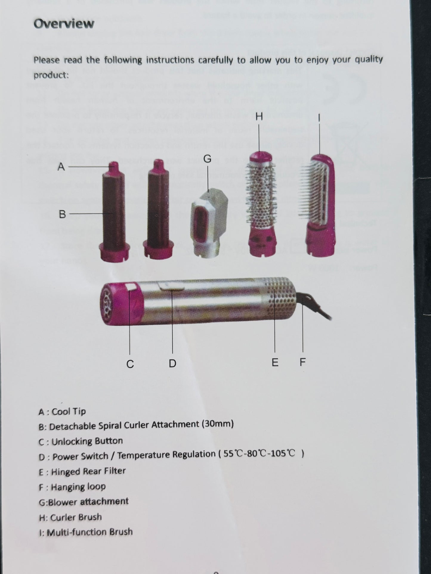 TP-5+1 – Brosse Coiffante Multifonction 5 en 1