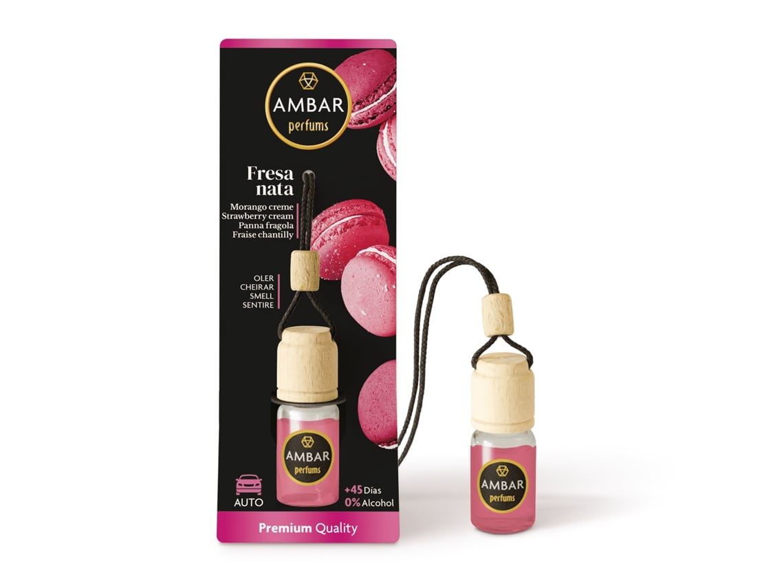 Parfum voiture fraise crème