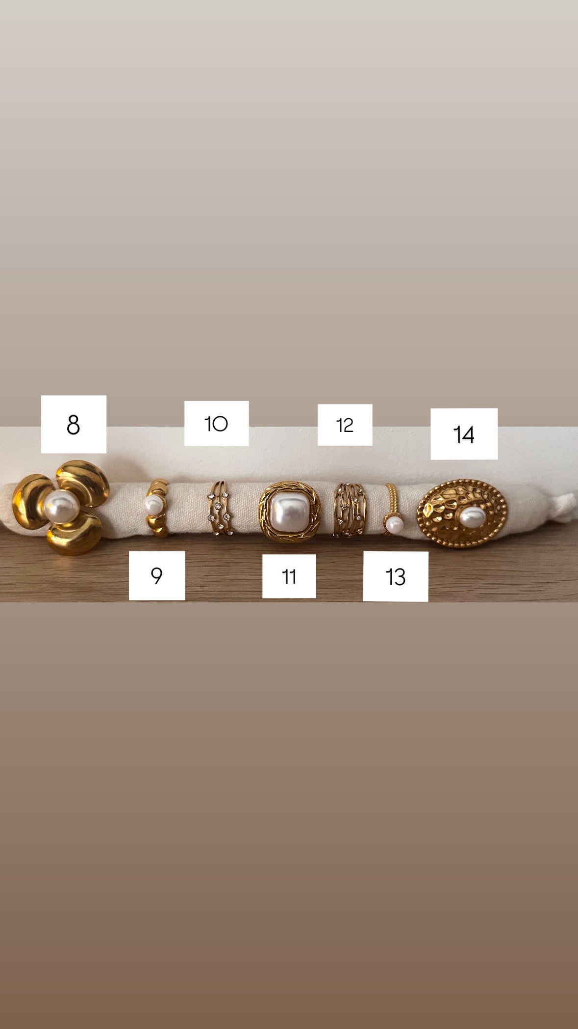 Bagues en acier inoxydable 💍