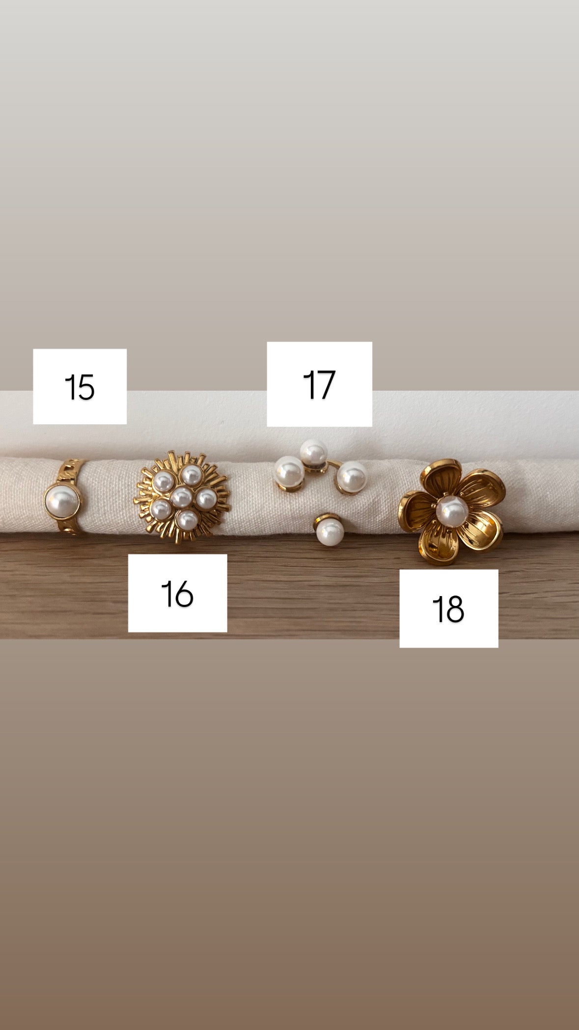 Bagues en acier inoxydable