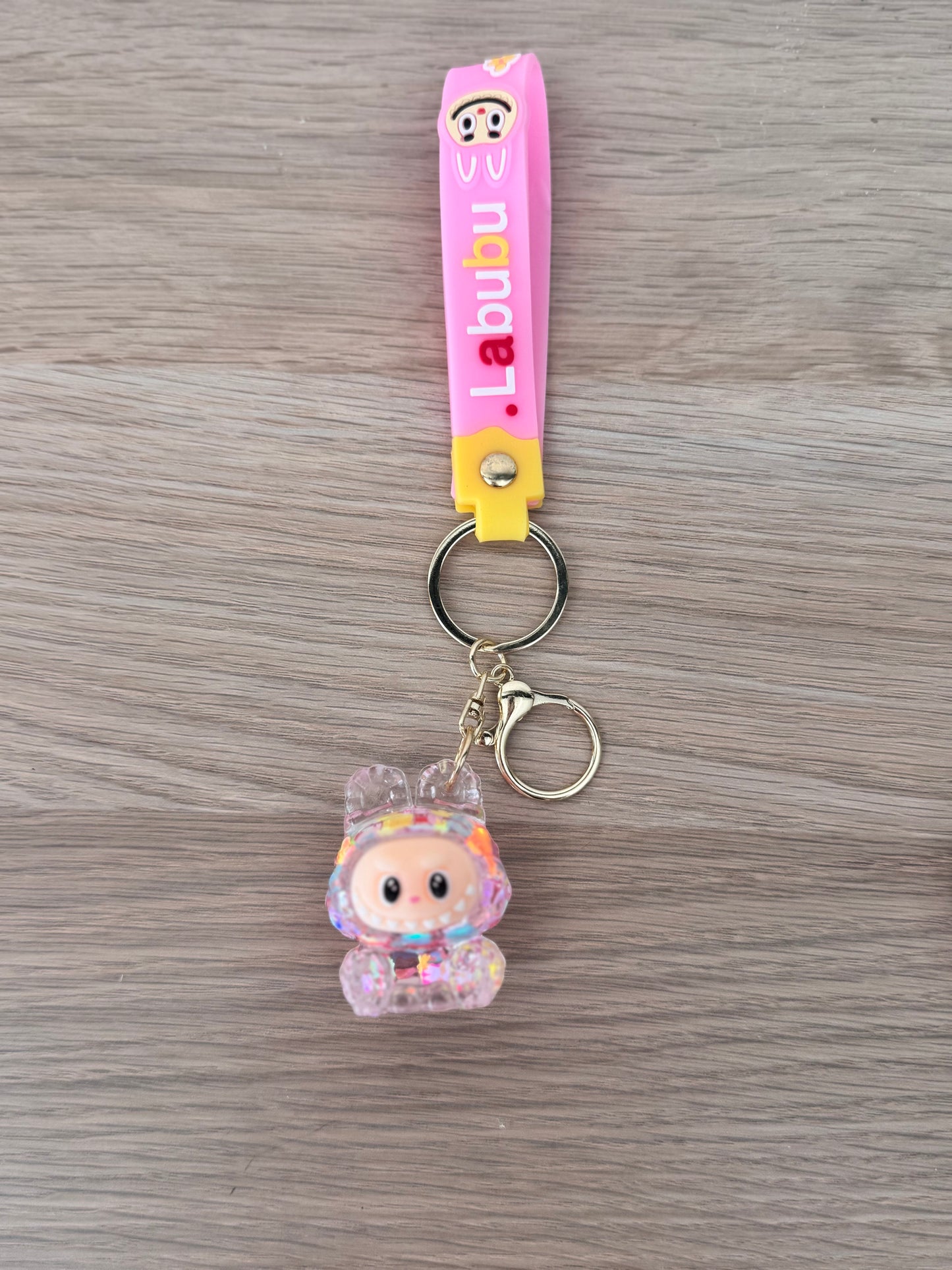 Porte clé Labubu paillettes