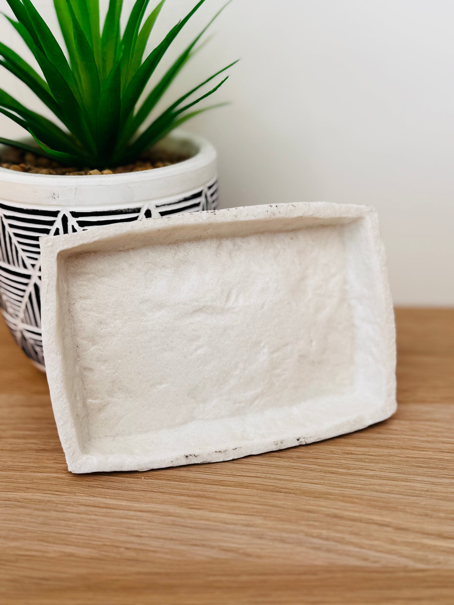 Porte Savon Blanc en pierre