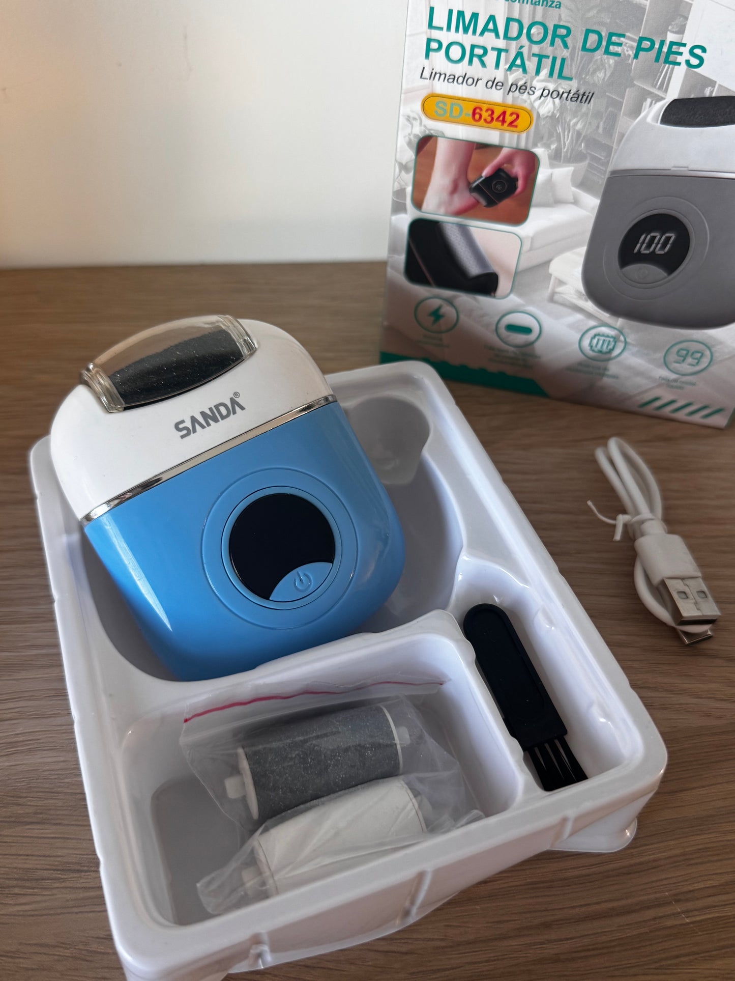 Lime à Pieds Électrique – 3 Embouts & USB