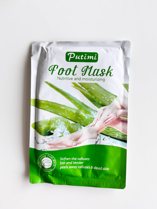 Masque hydratant pour les pieds