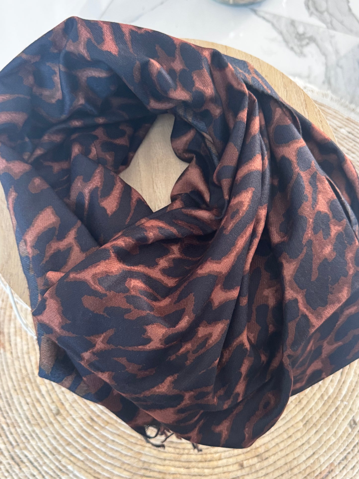 Foulard Écharpe Léopard – 100% Viscose