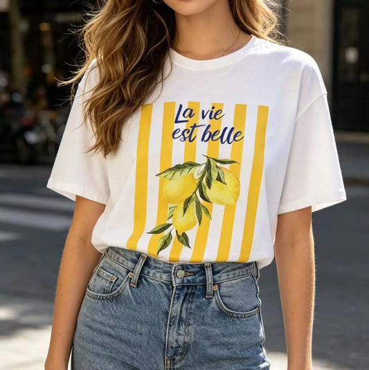 T-shirt La vie est belle 🍋
