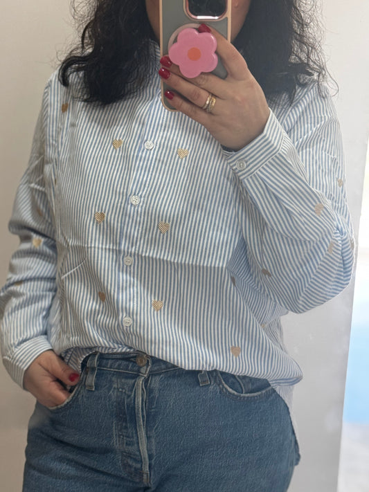 Chemisier motif 💛 doré