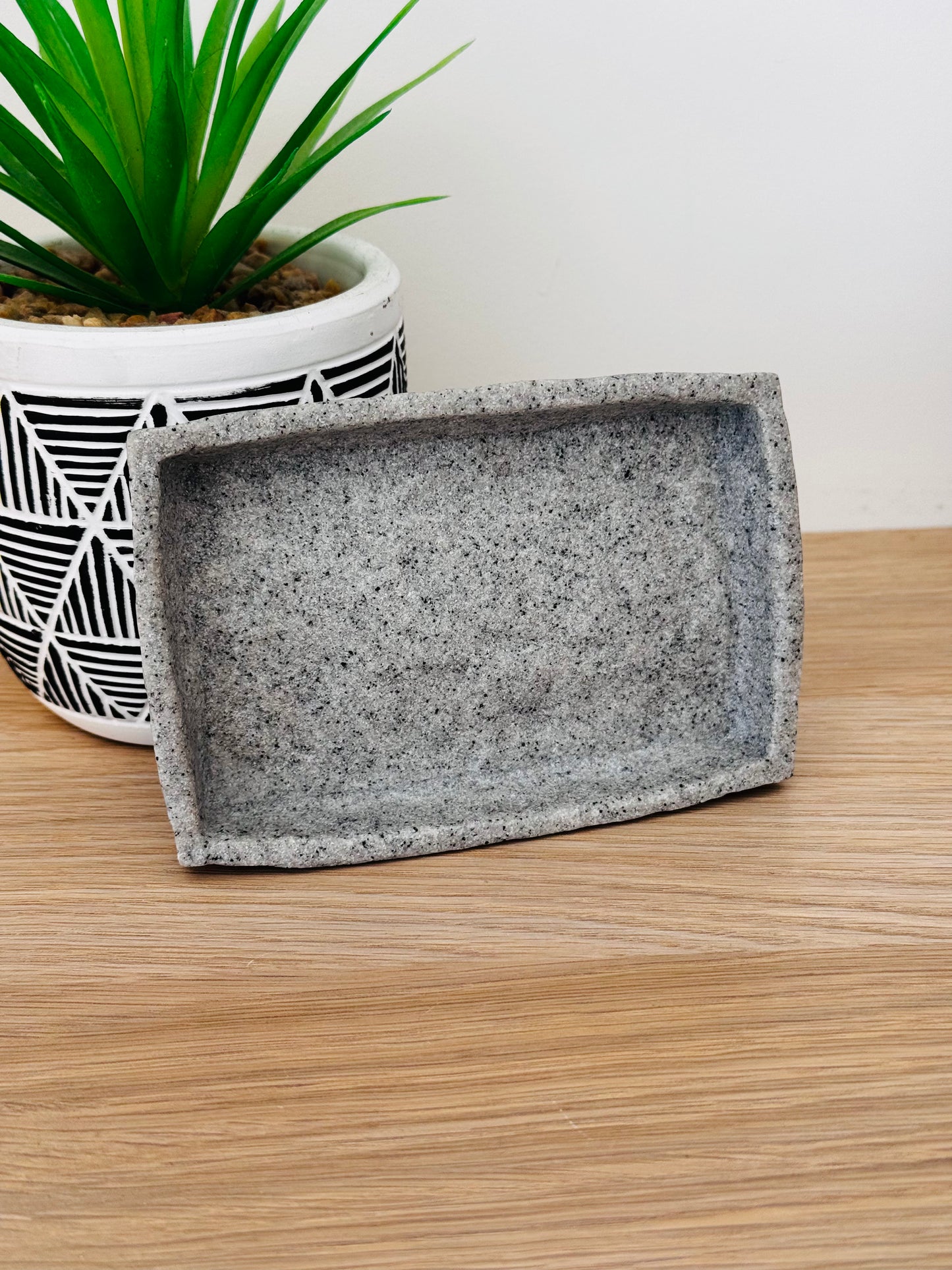 Porte savon Gris effet pierre