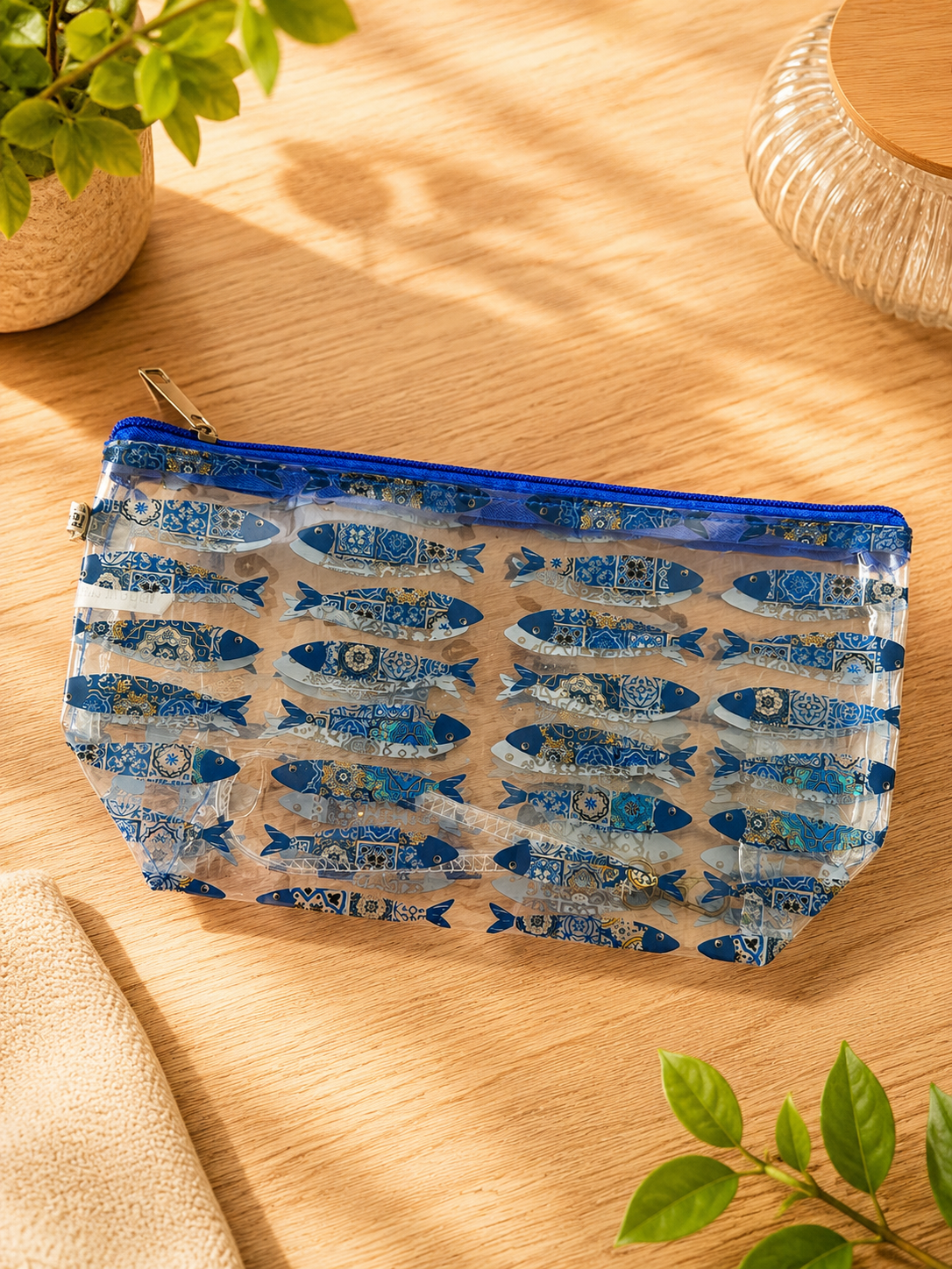 🐟 Trousse Transparente Motif Poissons