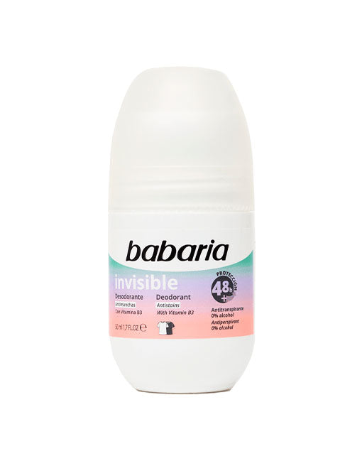 Déodorant Roll-On Effet Invisible BABARIA 50 ml