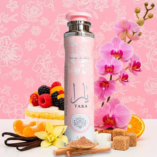Spray d’ambiance sucré floral Yara Rose